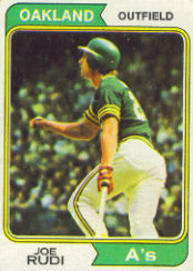 1974 Topps Baseball Cards      264     Joe Rudi